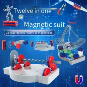 Magnet Science- 12 in 1 Physics Puzzle Science and Education Cutting-Edge Suspended Toy Set for STEM learning