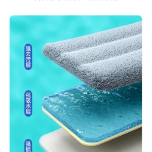 Mop 2024 New Hand-free Flat Mop Floor Mop Cleaning Lazy Man Artifact Household Wooden and Dry Dual-use Wood Floor