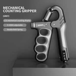 Hand Gripper – 100KG with Counter. Adjustable Grip Strength Trainer for Gym, Wrist & Forearm Workout, Finger Gripper for Hand Exercise, Non-Slip Metal Gripper for Men & Women