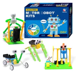 Four-in-One STEM Robot kit, DIY Robot kit, Physics Engineering for Kids