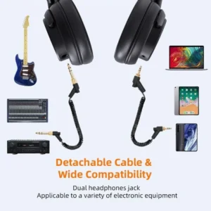 MAONO AU-MH601 Over Ear Stereo Monitor 50MM Drivers Studio Headphones for Music, DJ, Podcast