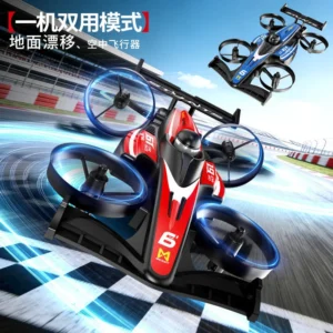 2-in-1 Hybrid Drone & Racing Car With Remote Control (Dual Mode)
