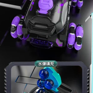 Remote Control Tank Six-Wheel Stunt Car 2.4g Gesture Sensor Deformation Swing Arm Climbing Remote Control Car