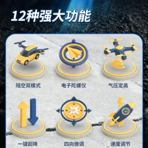 2-in-1 Hybrid Drone & Racing Car With Remote Control (Dual Mode)