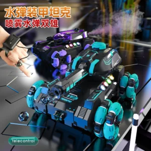 Remote Control Tank Six-Wheel Stunt Car 2.4g Gesture Sensor Deformation Swing Arm Climbing Remote Control Car