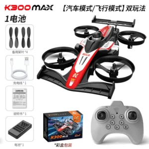 2-in-1 Hybrid Drone & Racing Car With Remote Control (Dual Mode)