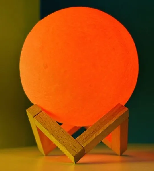 Rechargeable 3D Moon Lamp - Image 2