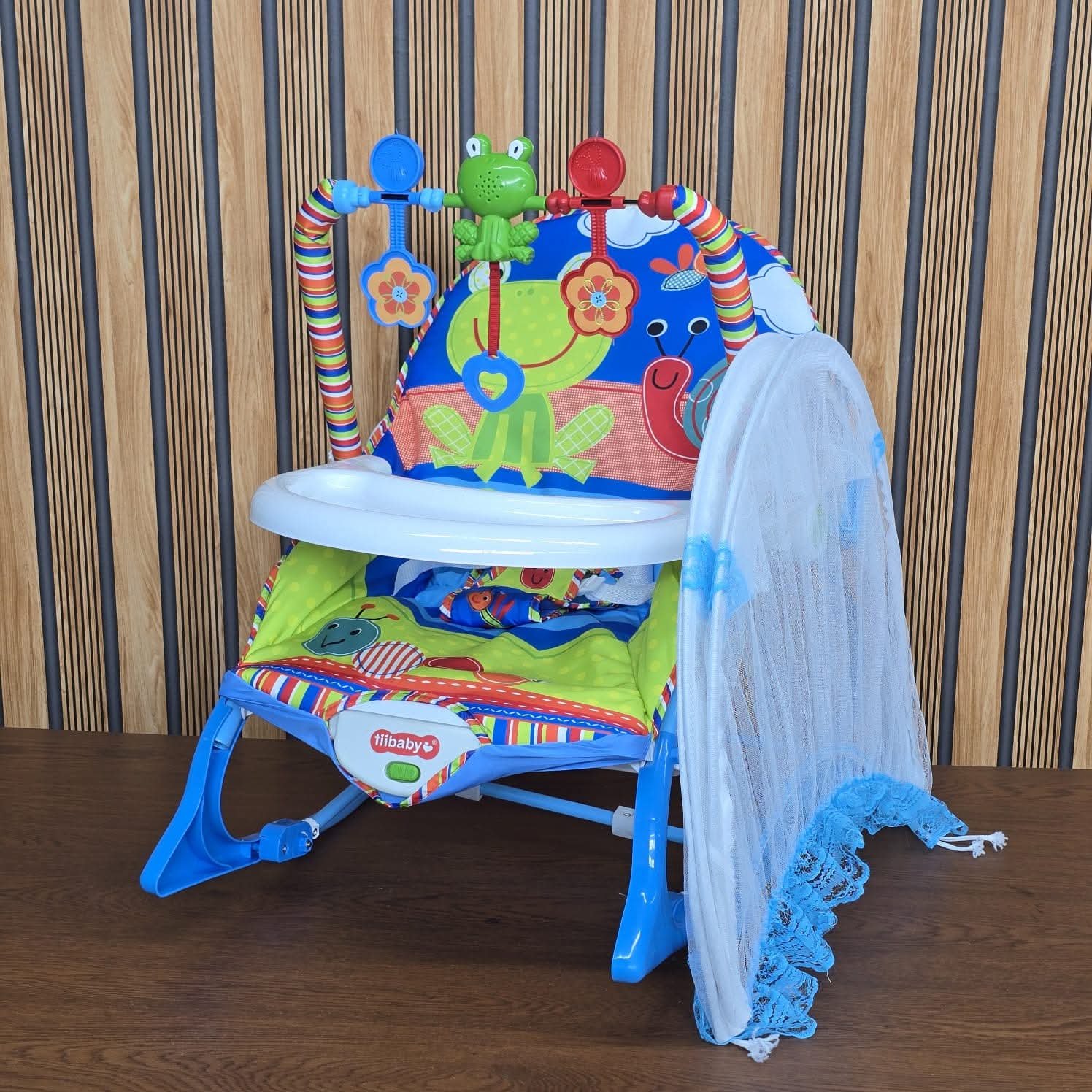 Ti Baby Toddler Rocking & Dining Chair with Mosquito Net - Image 3