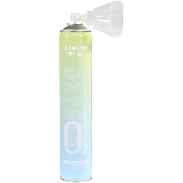 B-Ankfer 1600ml Portable Oxygen Can — 99% Pure Travel Oxygen Support
