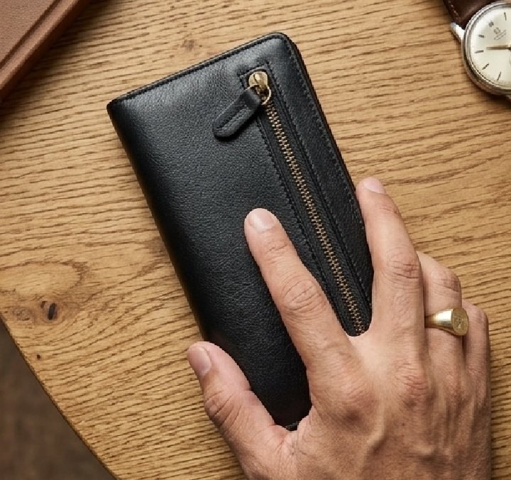Premium Long Leather Wallet for Men & Women