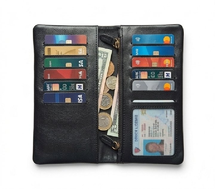 Premium Long Leather Wallet for Men & Women - Image 3