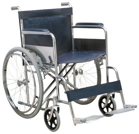 Manual Wheelchair | Chromed Carbon Steel Frame | 100KG Capacity