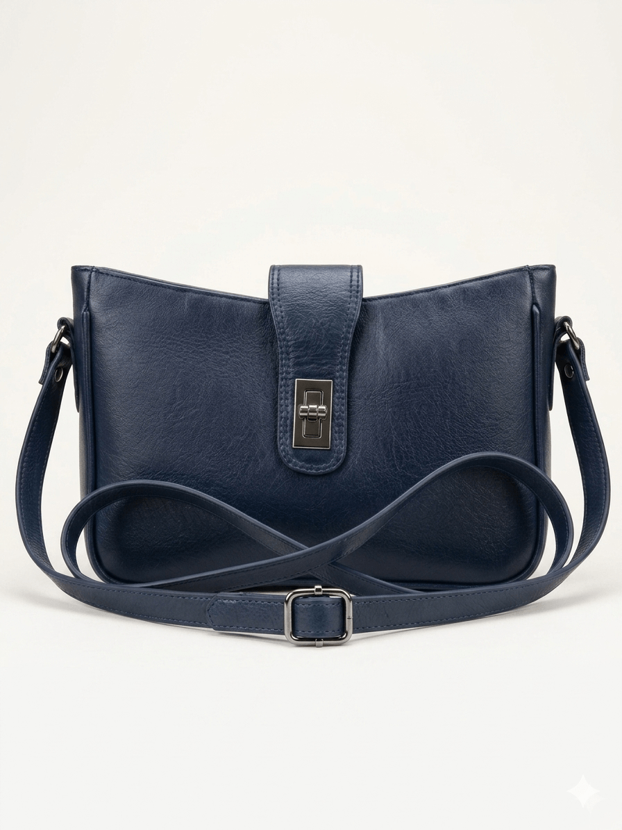 💼 Navy Blue Elegance — 100% Original Leather Bag - Image 4