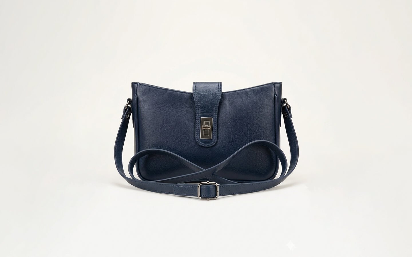 💼 Navy Blue Elegance — 100% Original Leather Bag