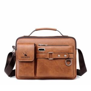 Men’s Pu Leather Shoulder Bag