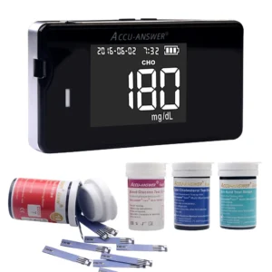 Accu-Answer ISAW 4-in-1 Multi-functional Health Monitor — Glucose, Cholesterol, Uric Acid & Haemoglobin Tester