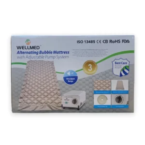 Wellmed Alternating Bubble Air Mattress with Adjustable Pump — Anti-Bedsore Pressure Relief System
